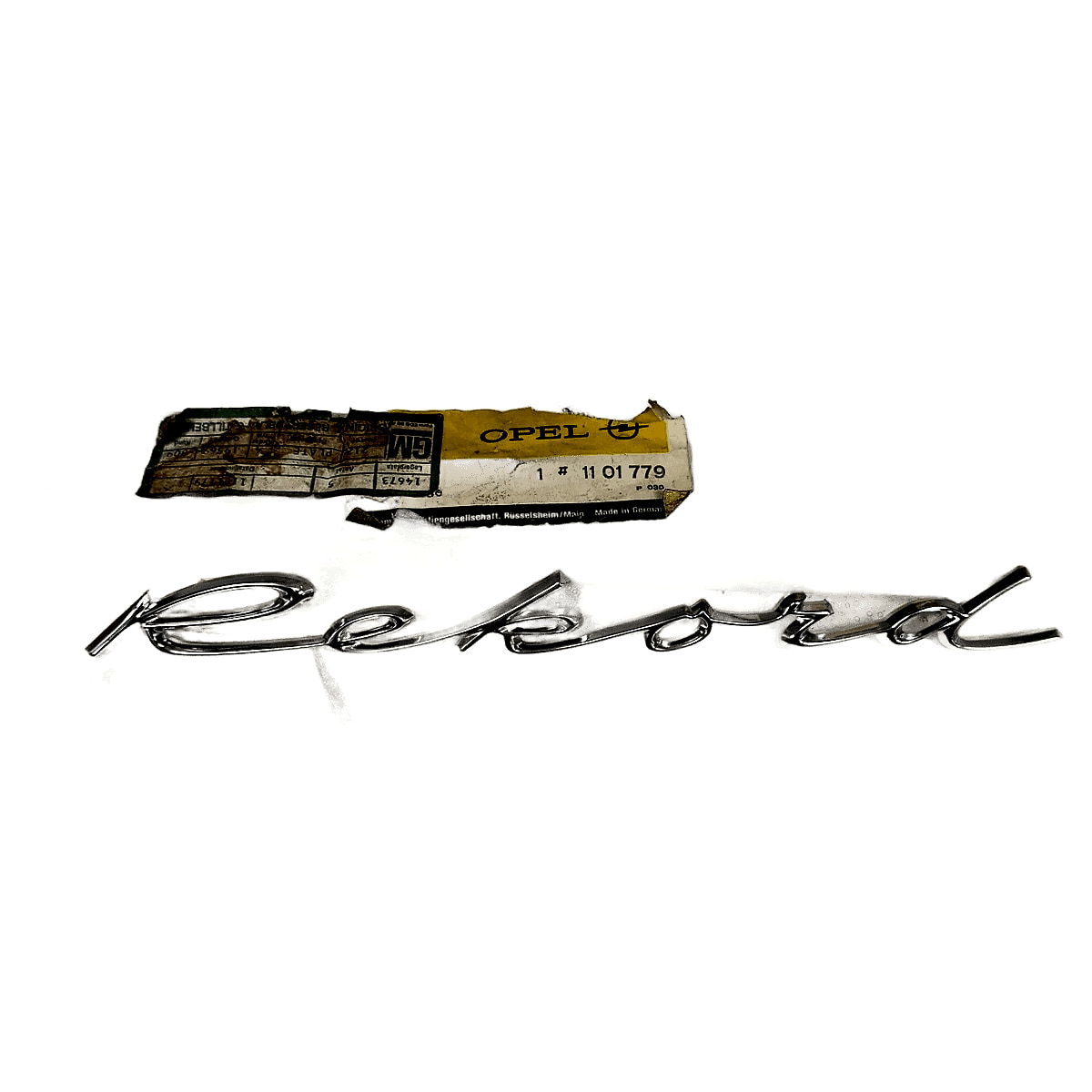 Opel Rekord A - 'Rekord' Emblem, Front Wing