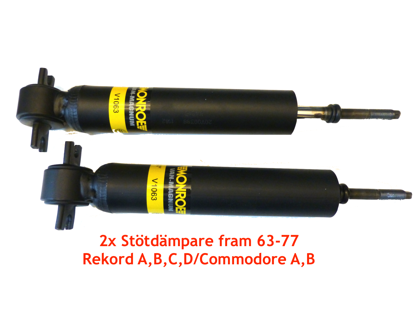 2x Stötdämpare fram-Rekord/Commodore 57-77
