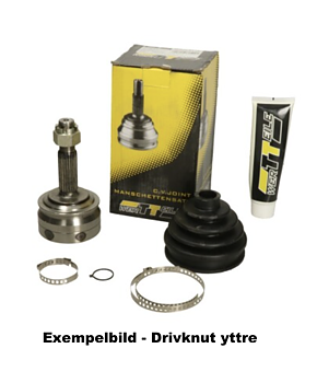 Drivknut-Yttre (utan ABS)