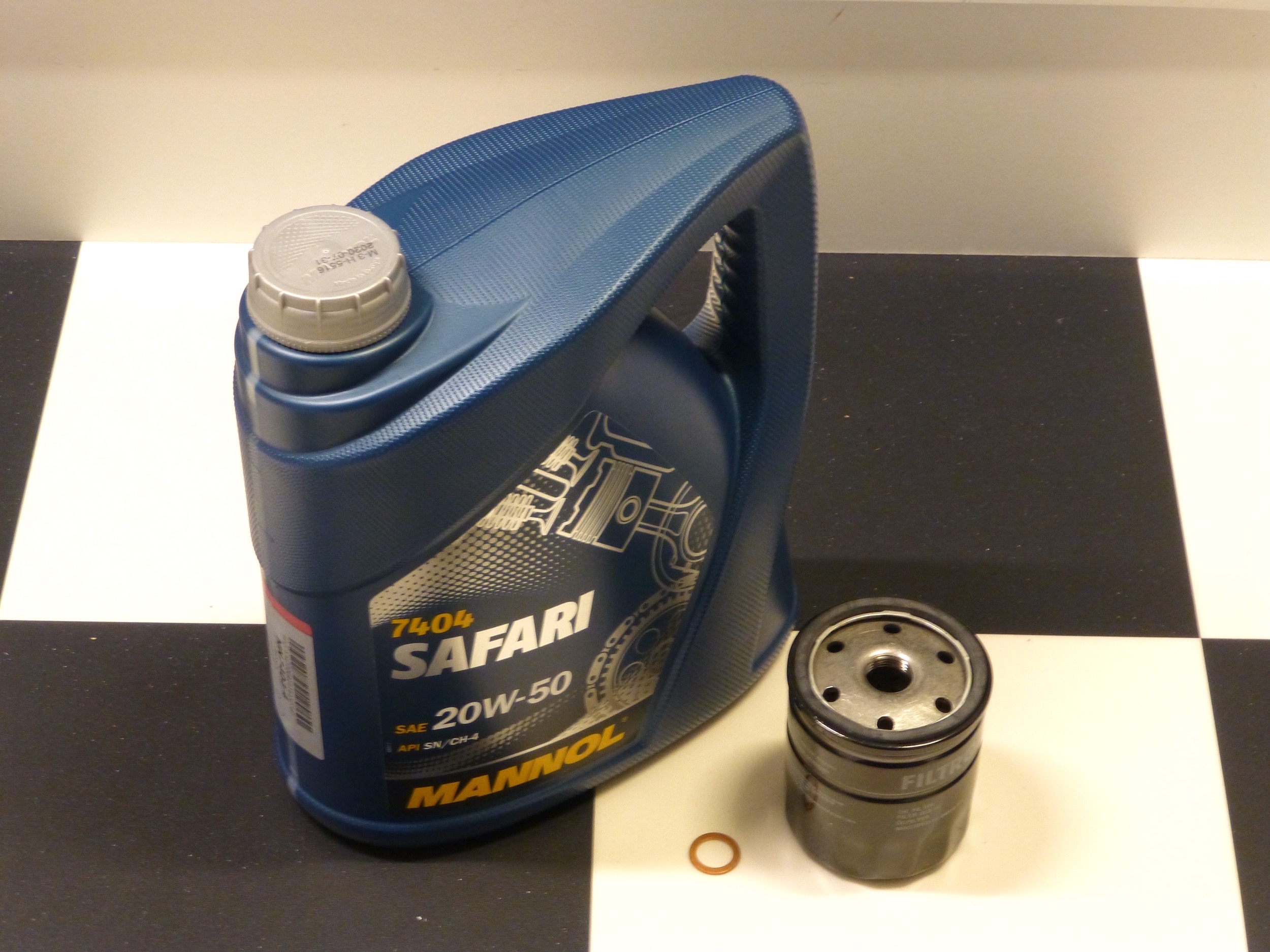 Oljeservice Paket 4cyl SAE20W-50 - 2