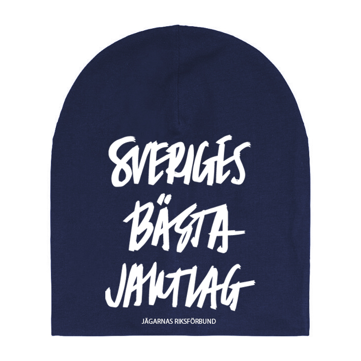 Mössa med tryck SVERIGES BÄSTA JAKTLAG, mörkblå