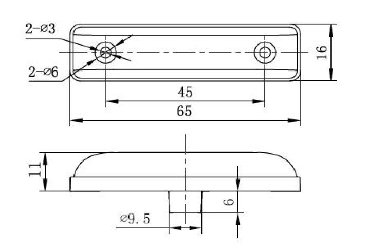 Positionsljus Led 4 SMT Vit - 2