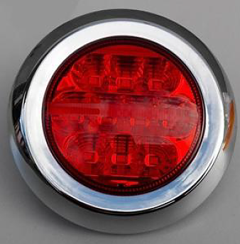Runda Bakljus för inbyggnad med Bakljus/Bromsljus 12volt
