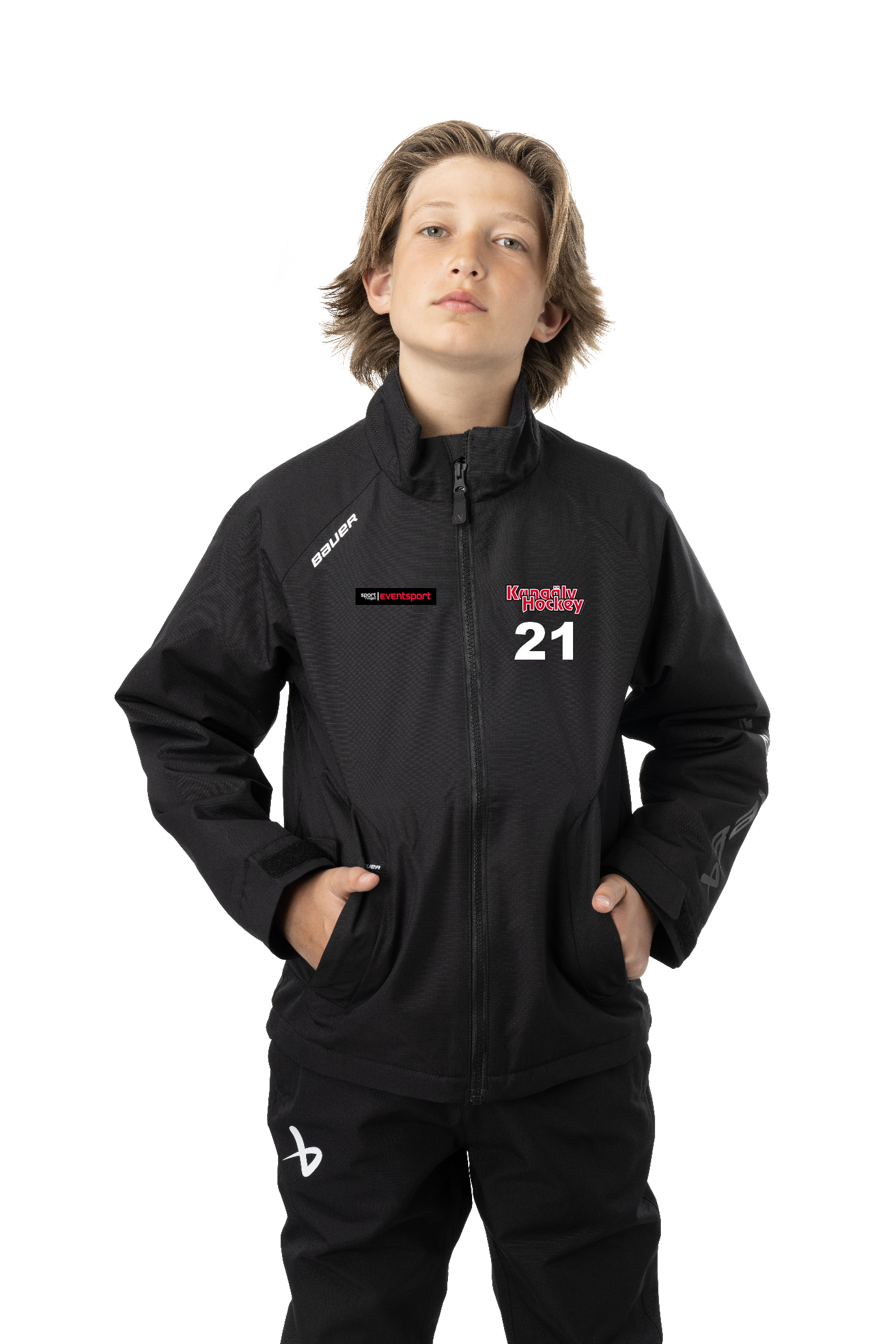 BAUER Midweight Jacket JR S24 (Svart) Kungälv