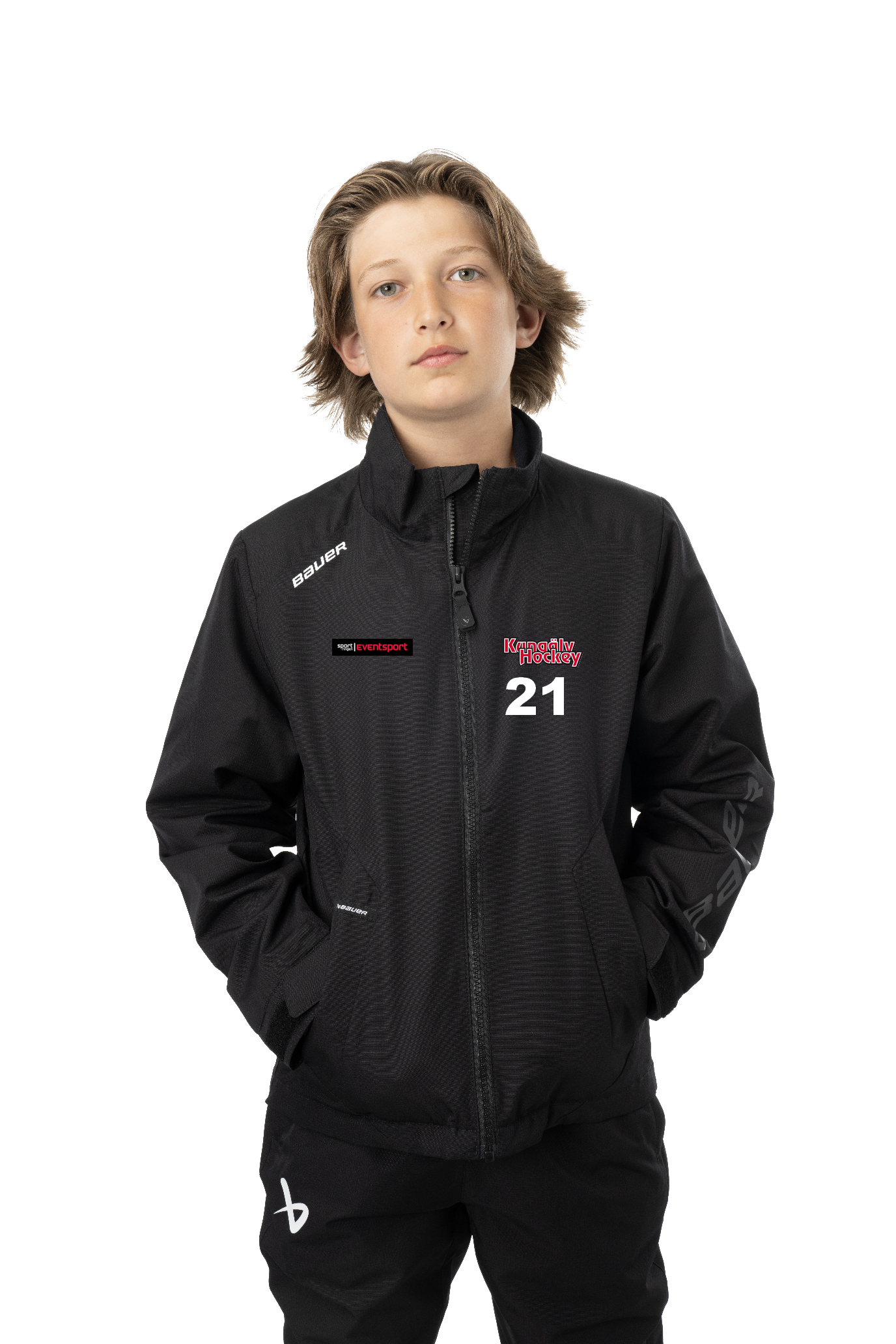 BAUER Lightweight Jacket JR S24 (Svart) Kungälv
