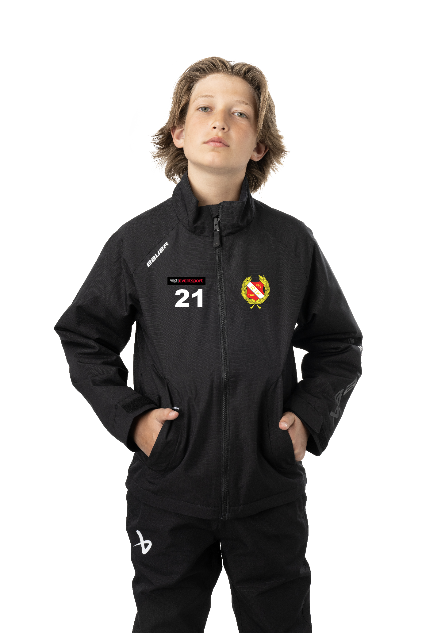 Bauer Midweight Jacket Jr S24 (Svart) Rönnäng IK