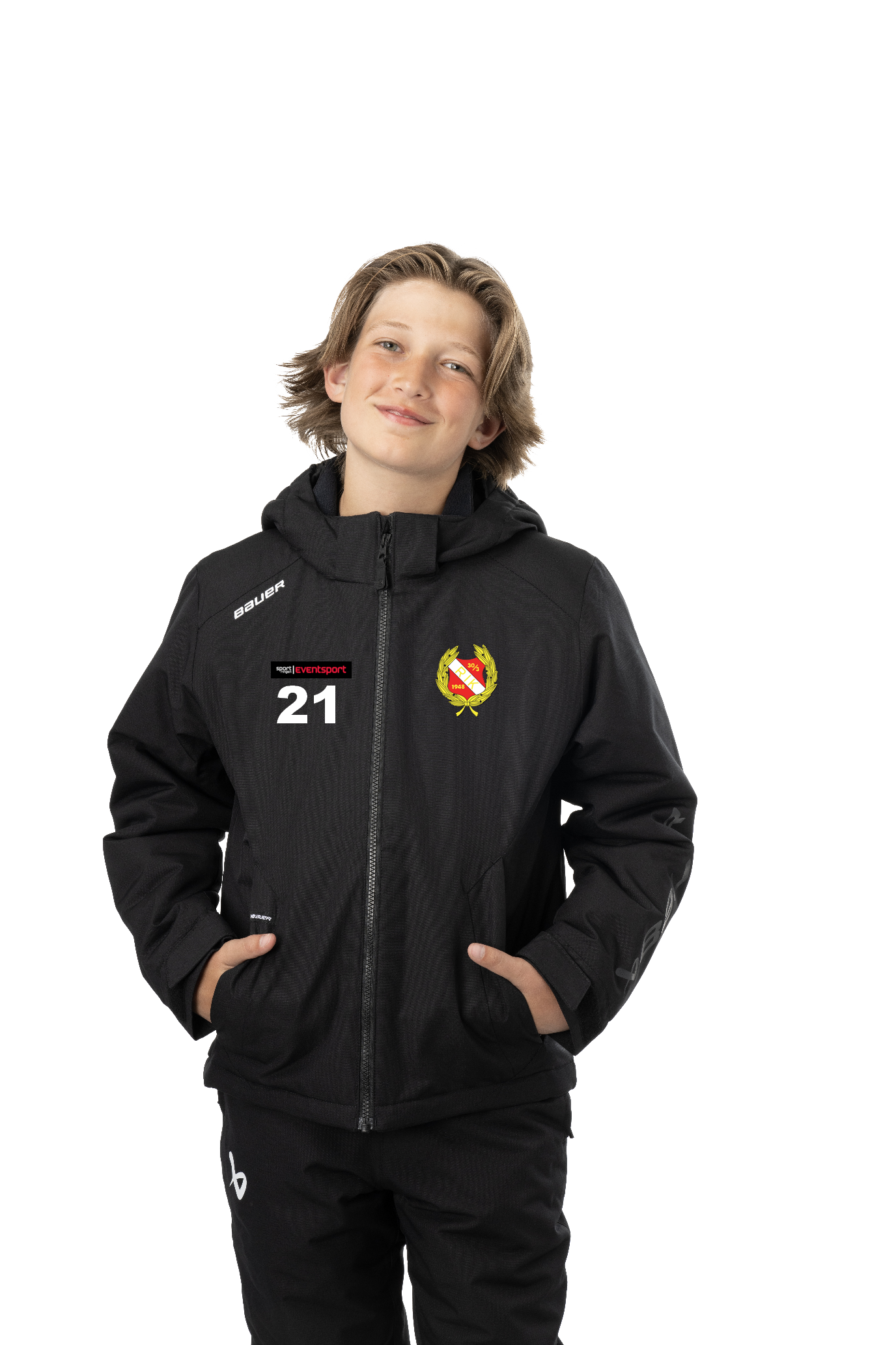 Bauer Heavyweight Jacket Jr S24 (Svart) Rönnäng IK