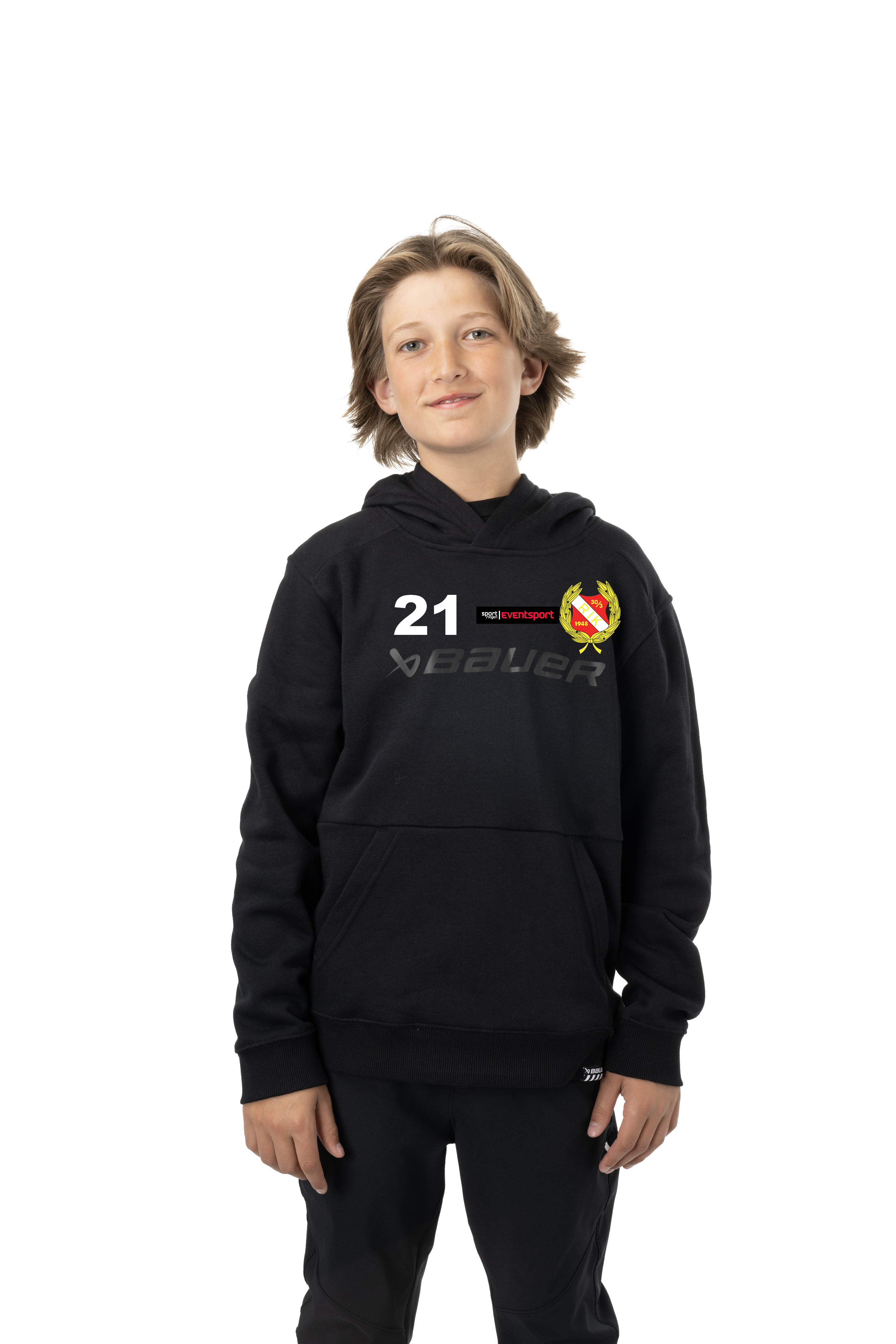 BAUER CORE Ultimate Hoodie S24 JR (Svart) Rönnäng