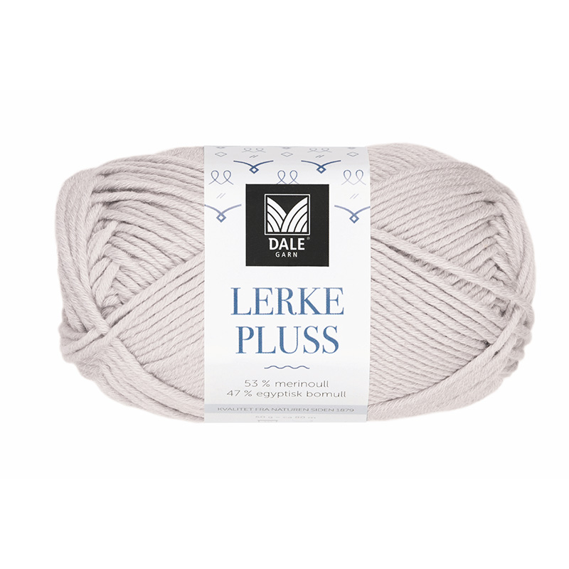 Lerke Pluss, garn i merinoull/bomull - 5