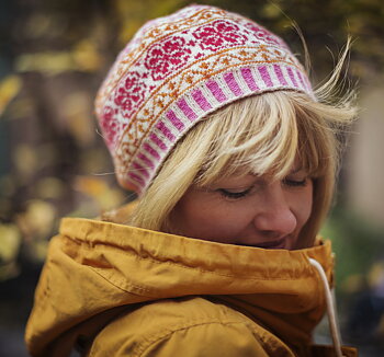 Fair Isle Hippie Mössa, stickbeskrivning