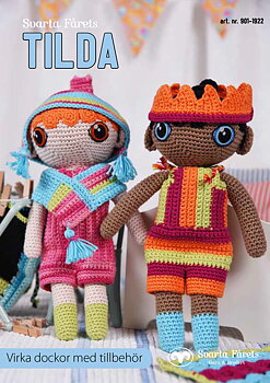 Virka dockor med tillbehör i Tilda