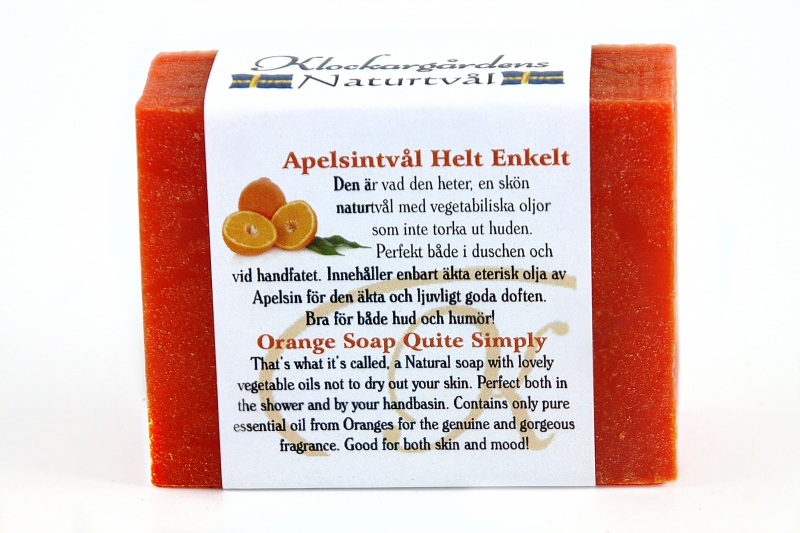 Apelsintvål, naturtvål