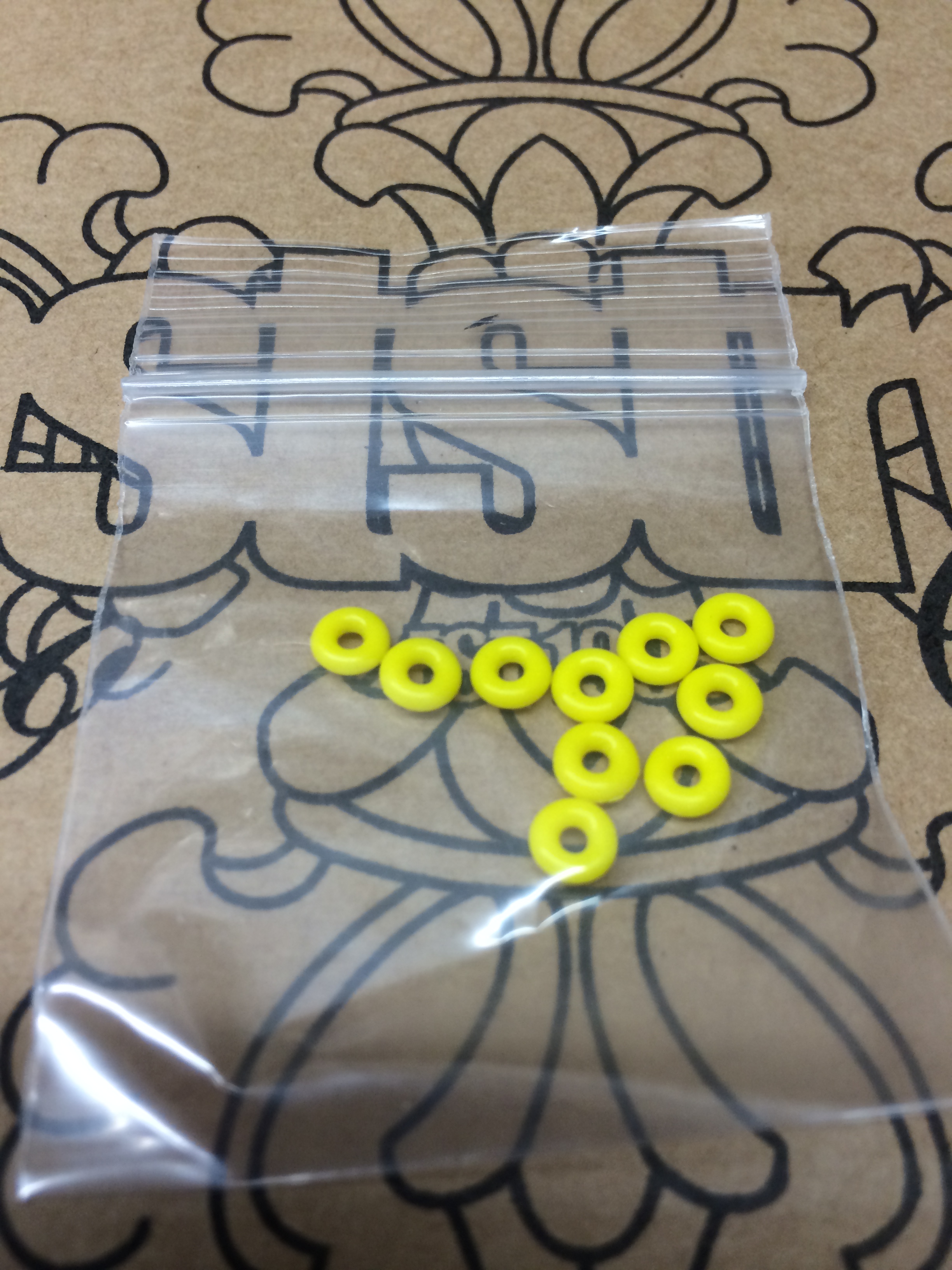 Armature Bar O-ring gul 10st