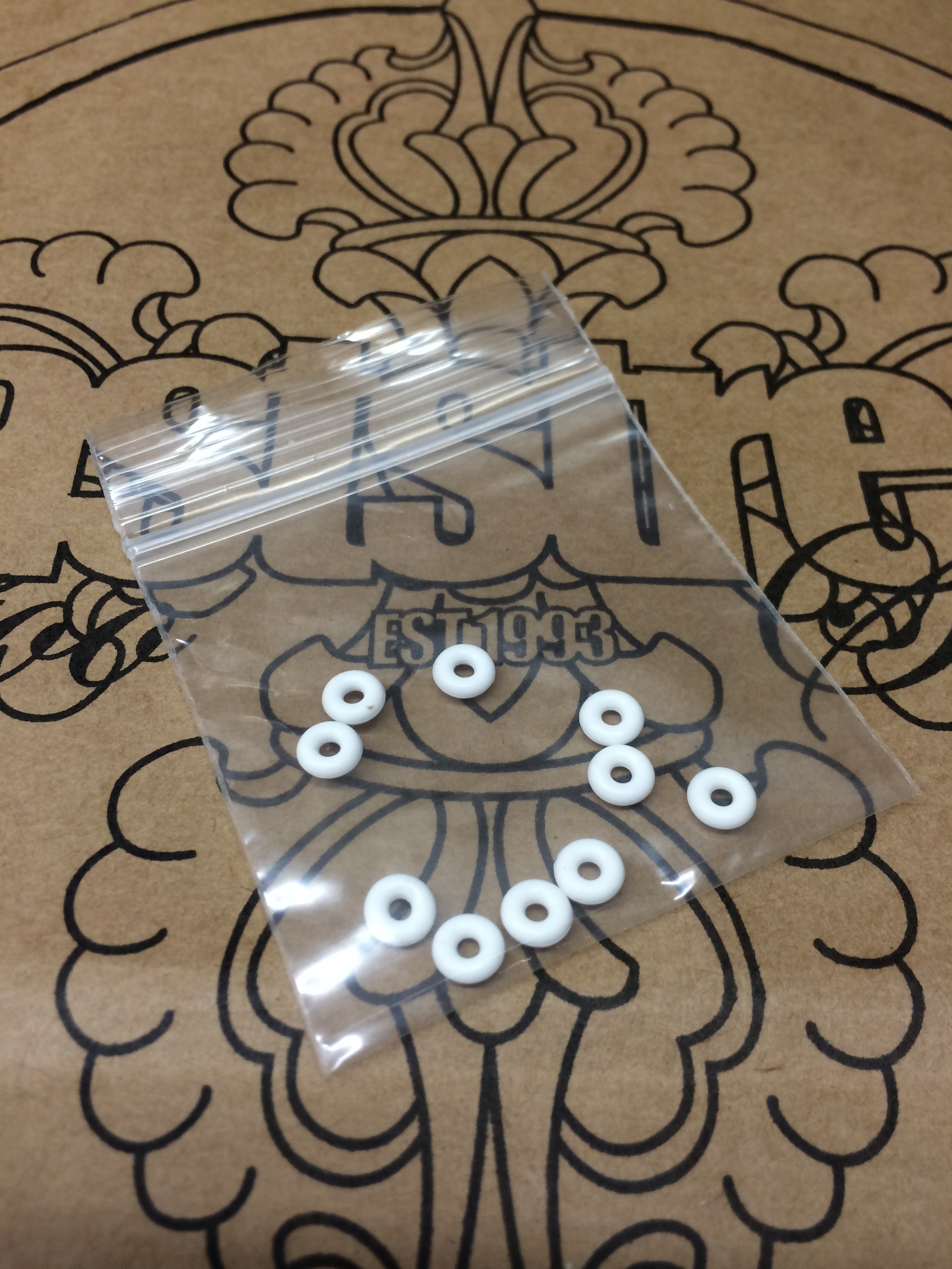 Armature Bar O-ring vit 10st