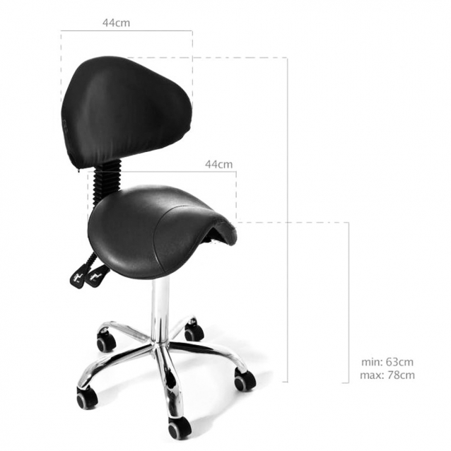 Tattoo Chair - Wave med Ryggstöd