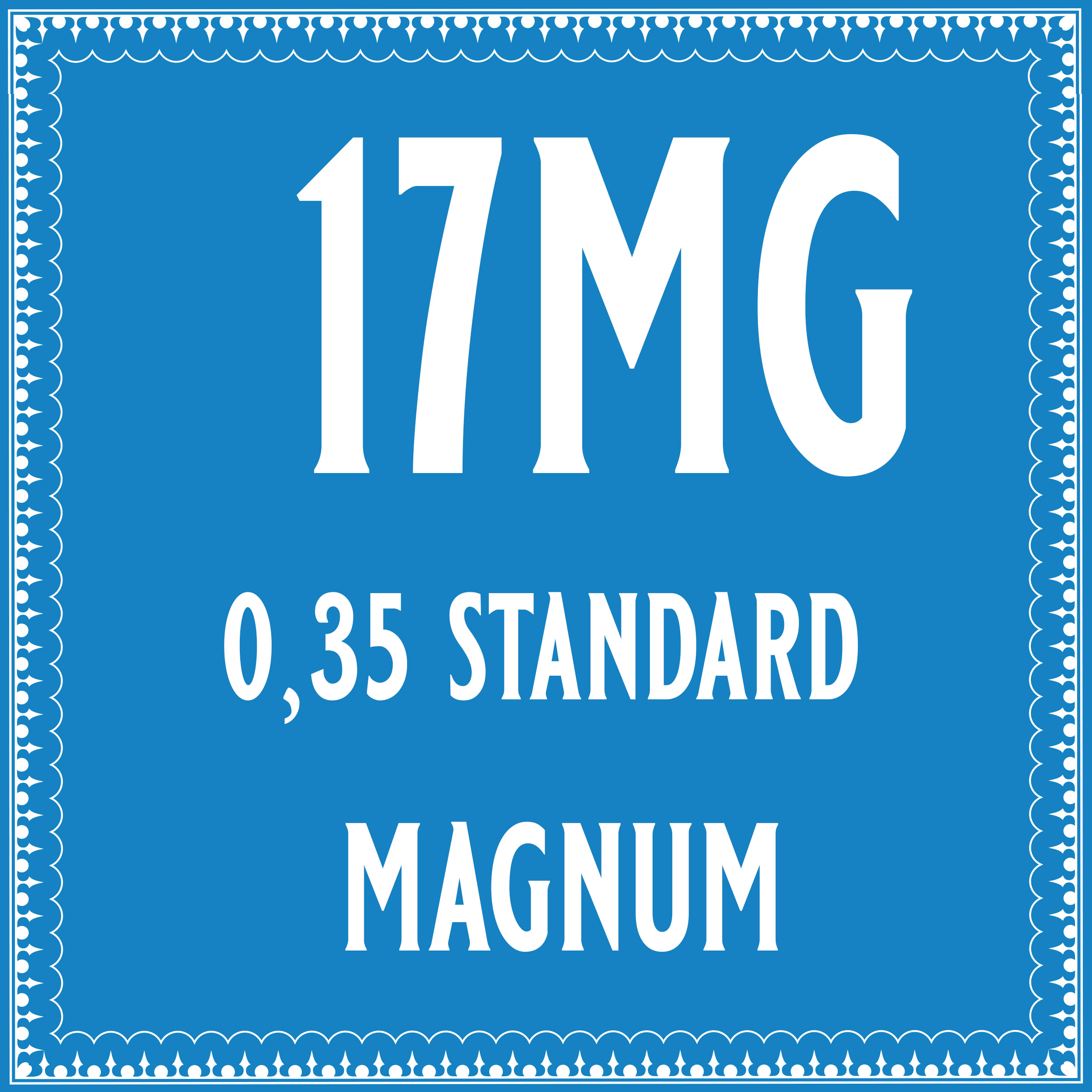 35/17 Standard Magnum Cartridge FELMÄRKT