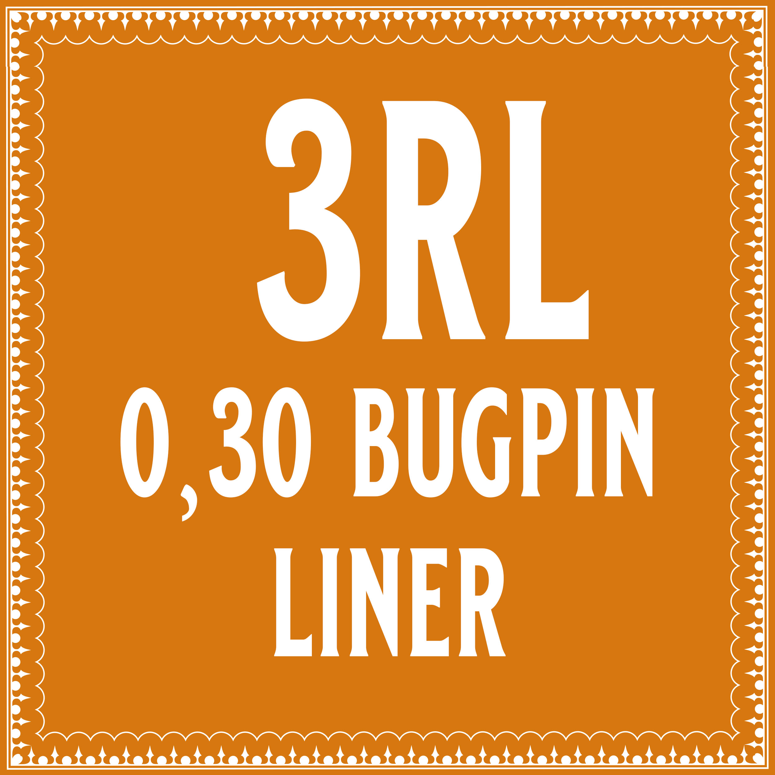30/3 Bugpin Round Liner