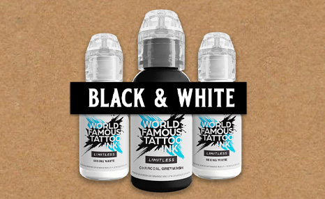 World Famous Tattoo Ink Black & White