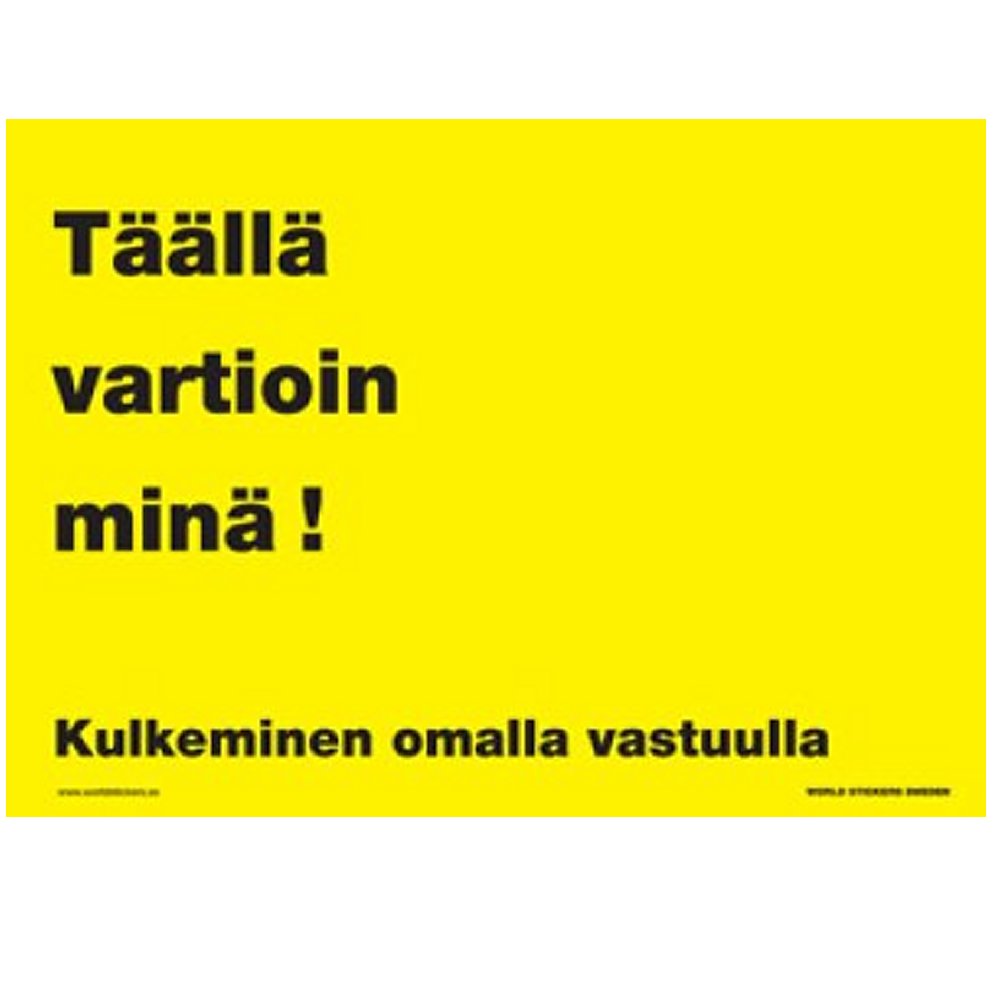 Täällä vartioin minä Gul (280x200mm)