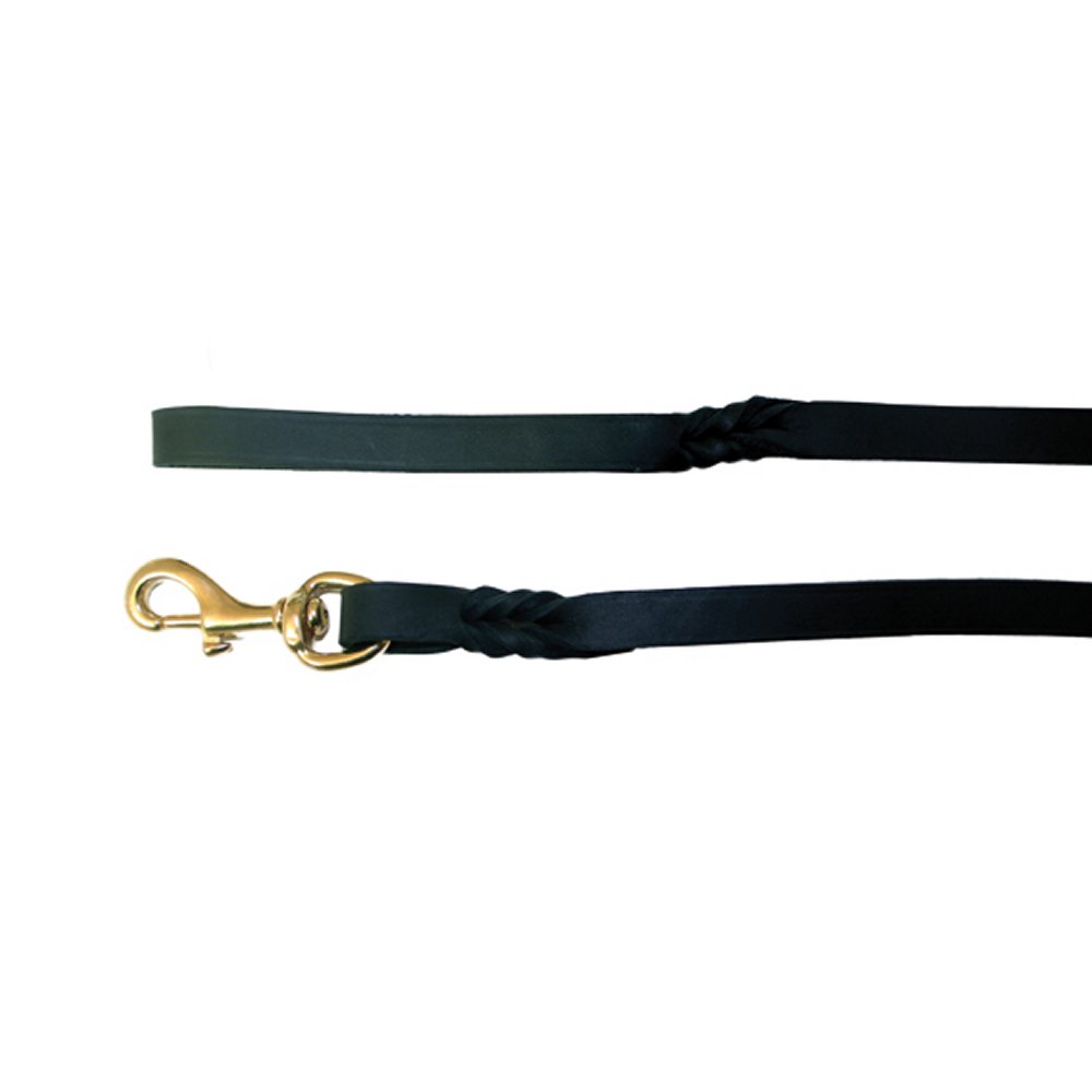 Råläder koppel m mässing Svart 6mm x 180cm - 2