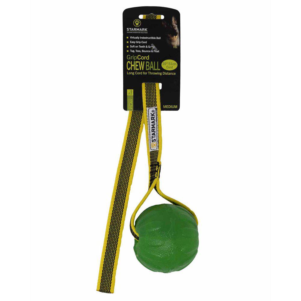 Starmark Gripcord Chew Ball Long - 2