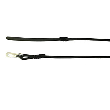 Koppel råläder Svart BGB 6mm x 180cm