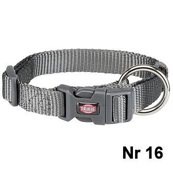 Premium halsband Grått 15mm x 30-45cm