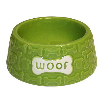 Keramikskål Woof grön 15 x 15 x 6,5 cm