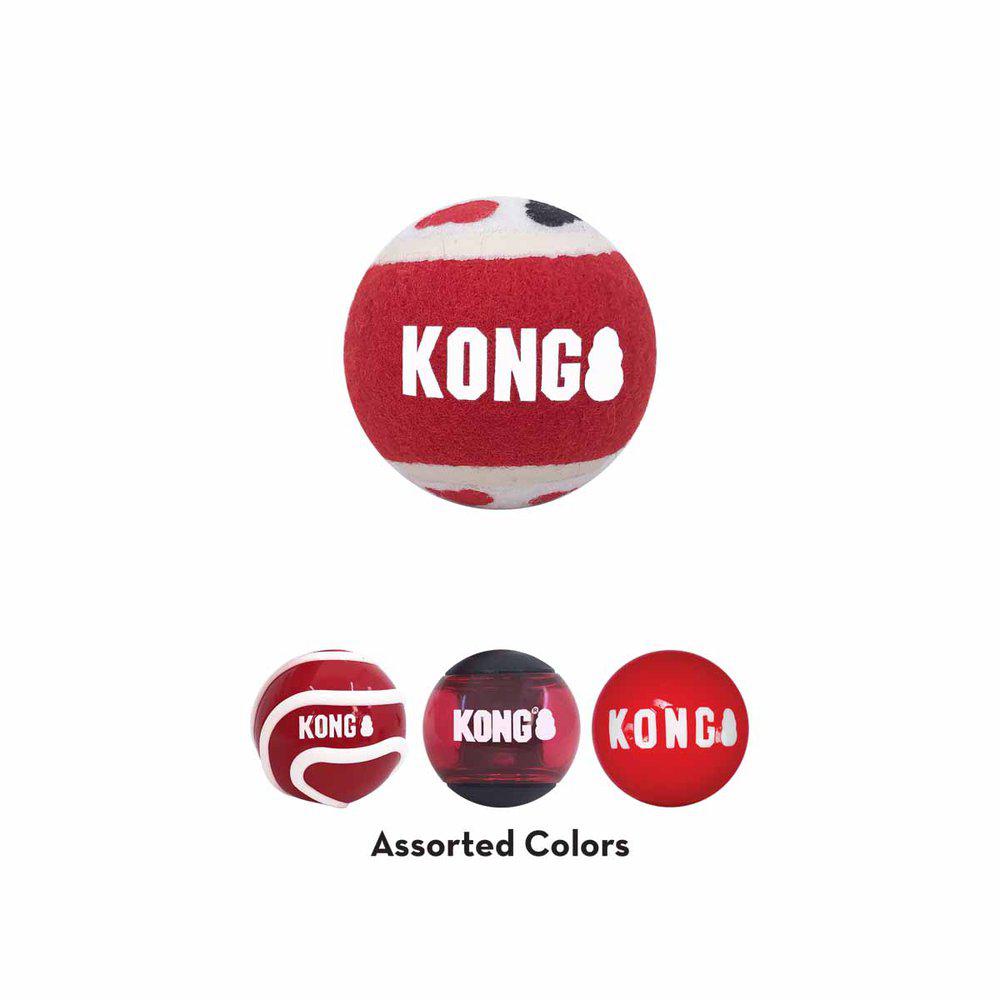 Kong Signature Balls 4-pack Medium Mix Ø7cm - 3