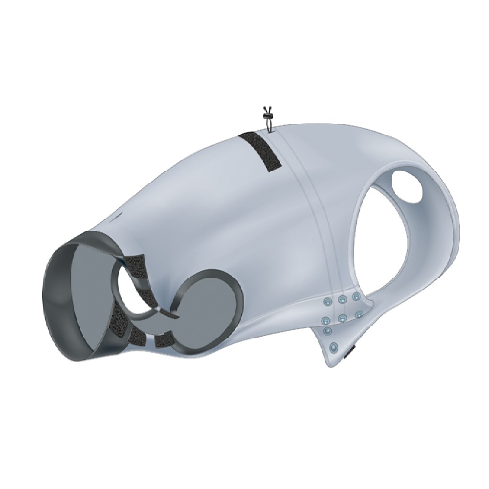  Skyddande body, S-M: 40 cm, grå