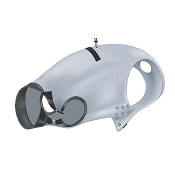 Skyddande body, S-M: 40 cm, grå