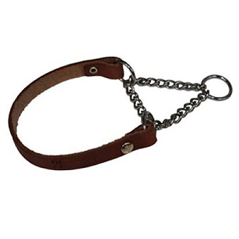Halvstryp läderhalsband Mörkbrun
