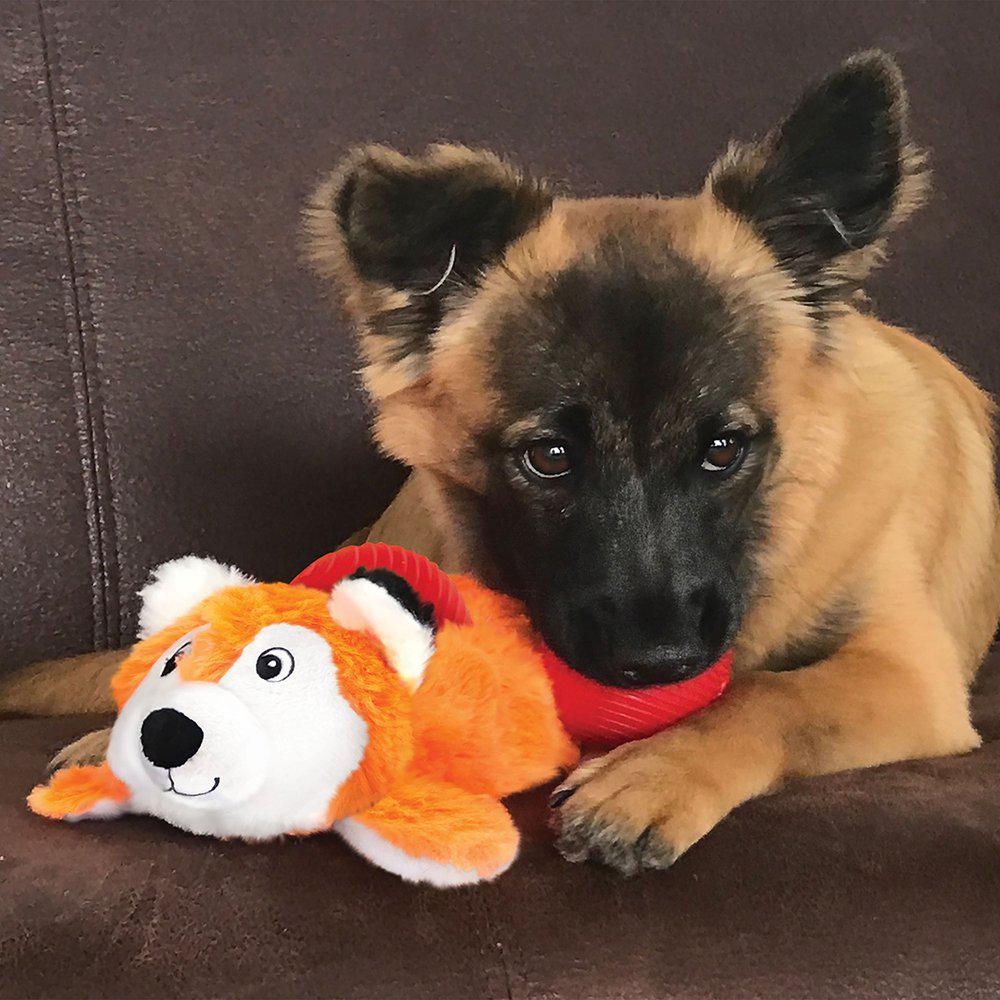 KONG Cozie Pocketz Fox Flerfärgad m godisficka - 4