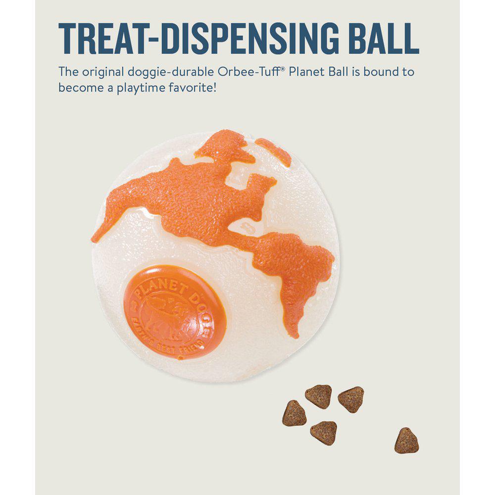 Oh Planet Dog Orbee ball Vit/Orange - 2