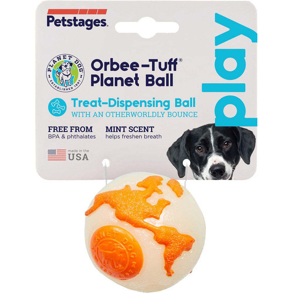 Oh Planet Dog Orbee ball Vit/Orange - 5