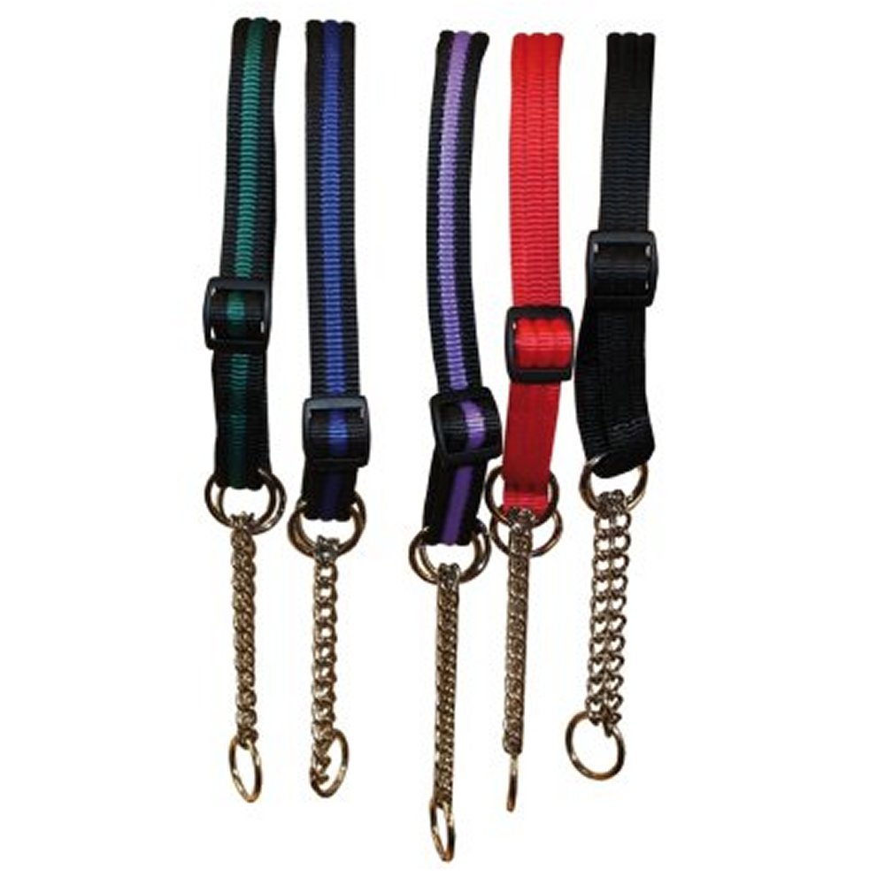 Ställbart kanalhalvstryp halsband 18 mm - 2