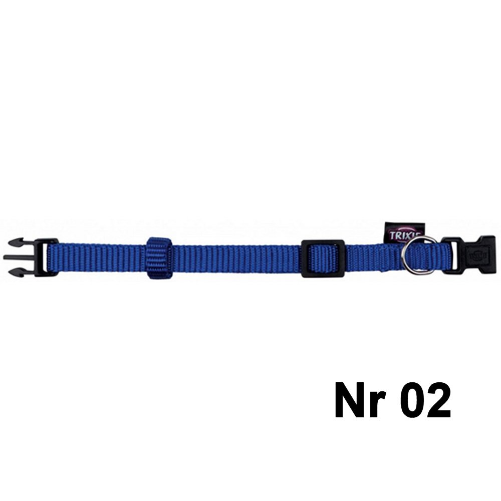 Premium halsband blå 15mm x 25-40cm