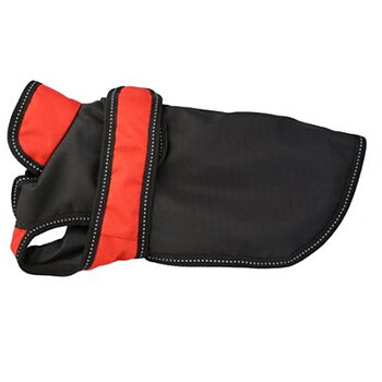 Täcke svart/röd 75 cm