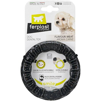 Smile Dog Ring svart
