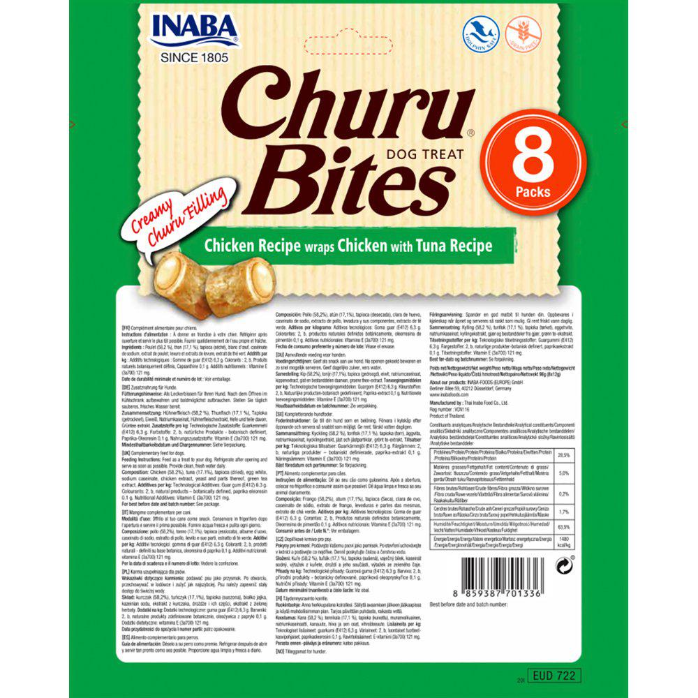 Churu Dog Bites Chicken Wraps w Thuna 8st - 2