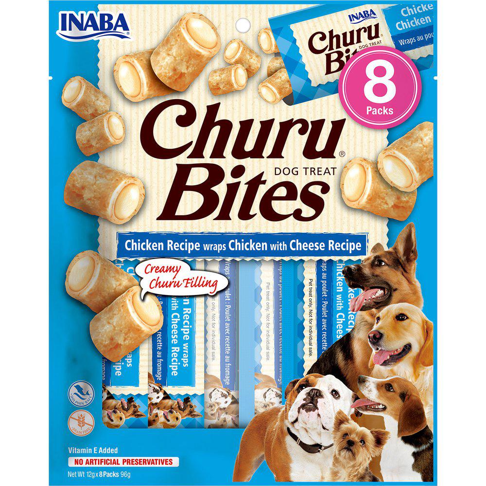 Churu Dog Bites Chicken Wraps w Cheese 8st