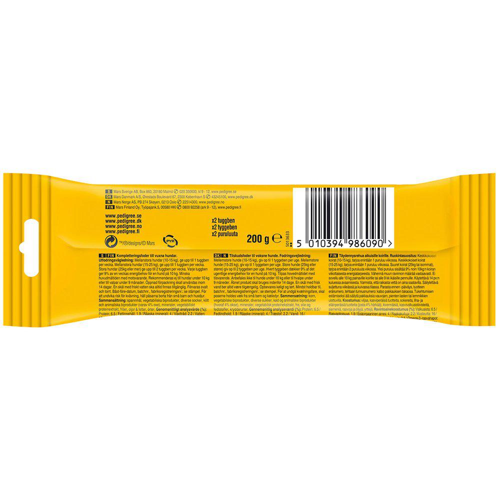 Pedigree Jumbobone Medium 2-pack - 2