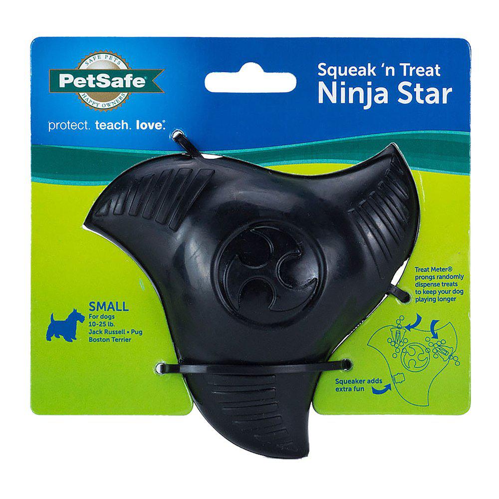 Busy Buddy Squeak'n Treat Ninja Star Small