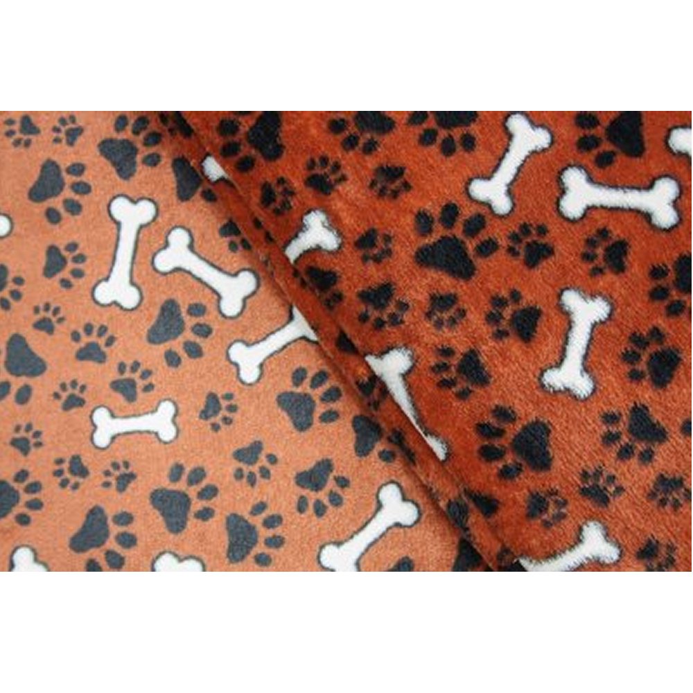 Juunik Madrass/Fleece Brun m tassar och ben - 2