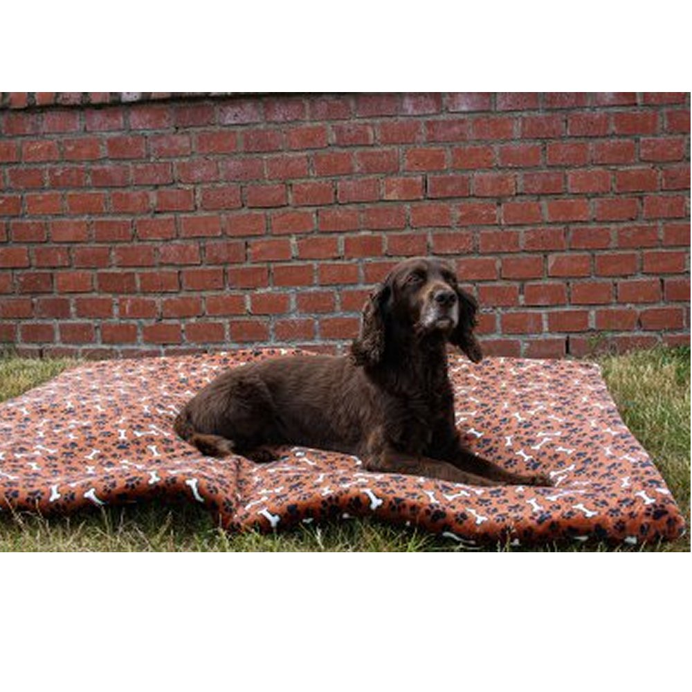 Juunik Madrass/Fleece Brun m tassar och ben - 4