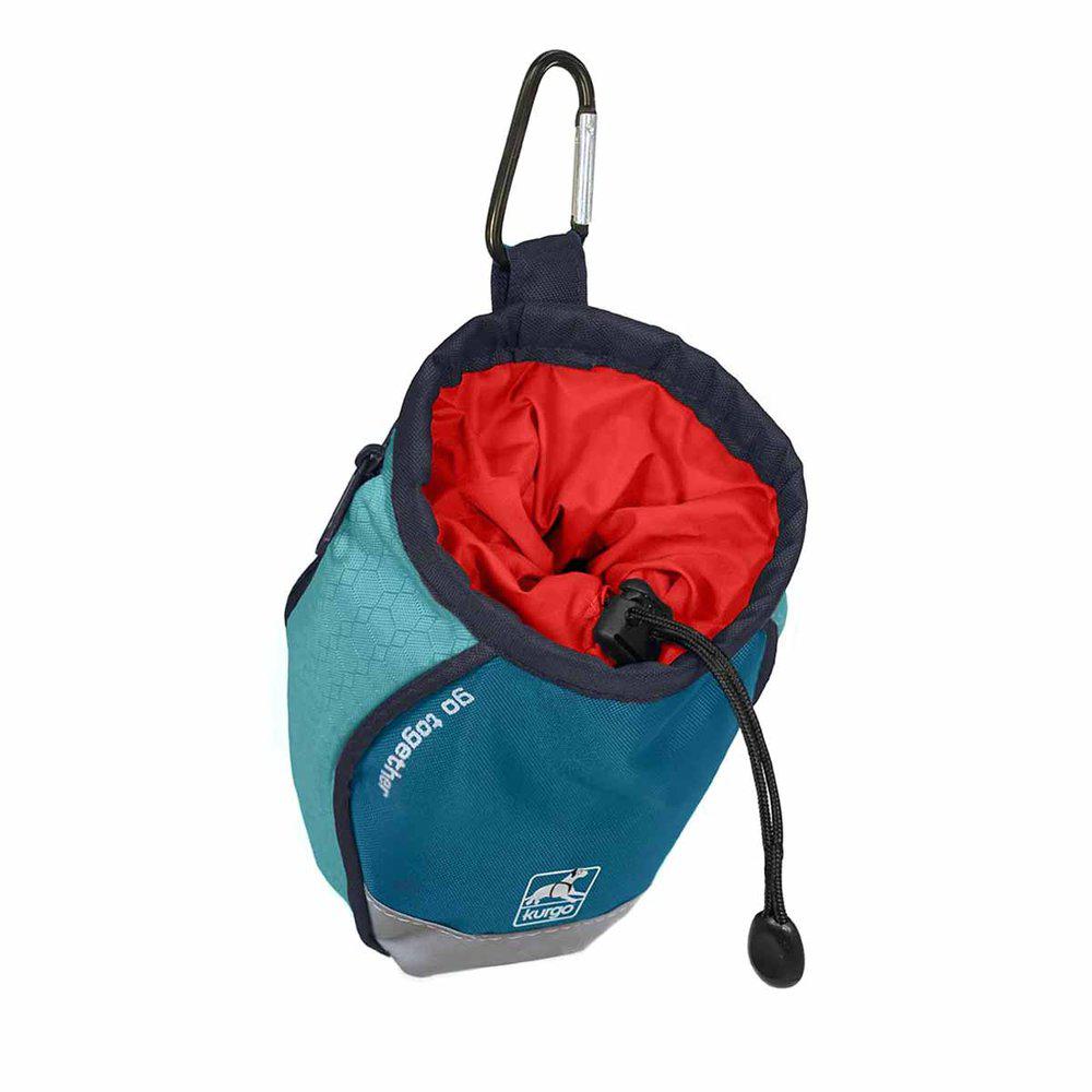 Kurgo Go Stuff It Treat Bag Coastal Blue - 3