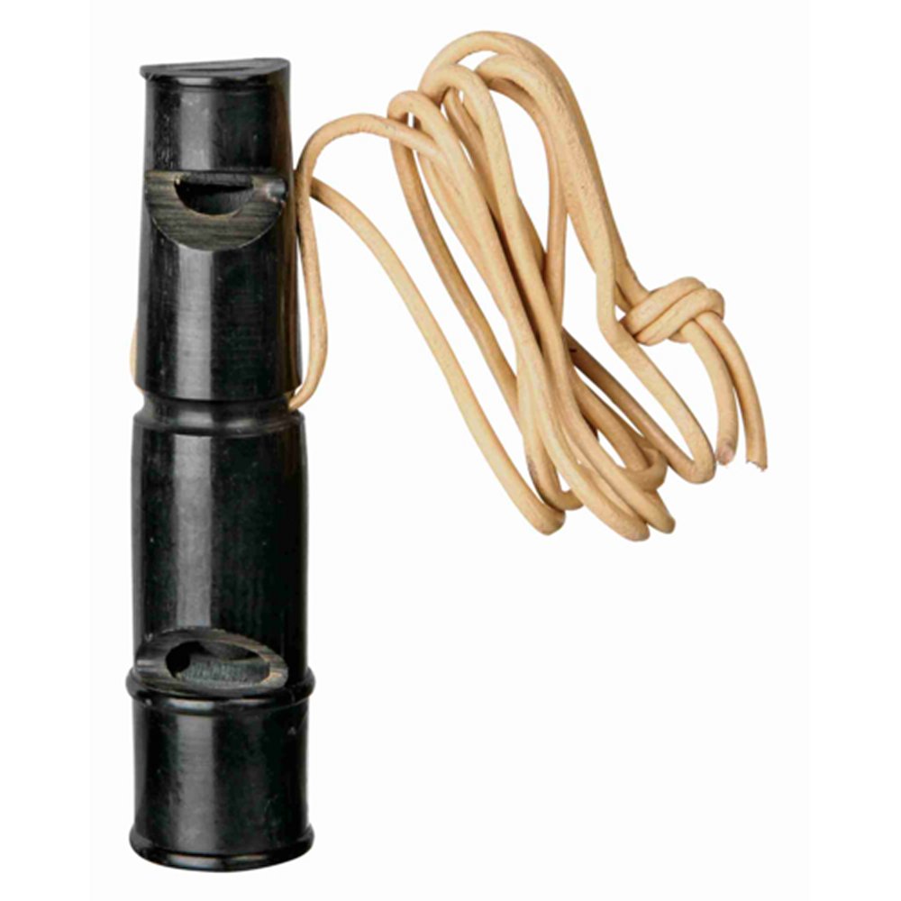 Visselpipa i horn 2-ton, 6,5 cm