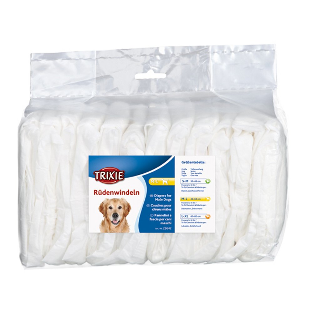 Blöjor för hanhund L-XL 60-80 cm 12-pack - 2