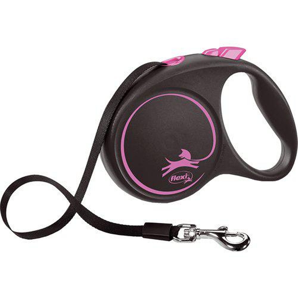 Flexi koppel Black Design Band 5 m - 2