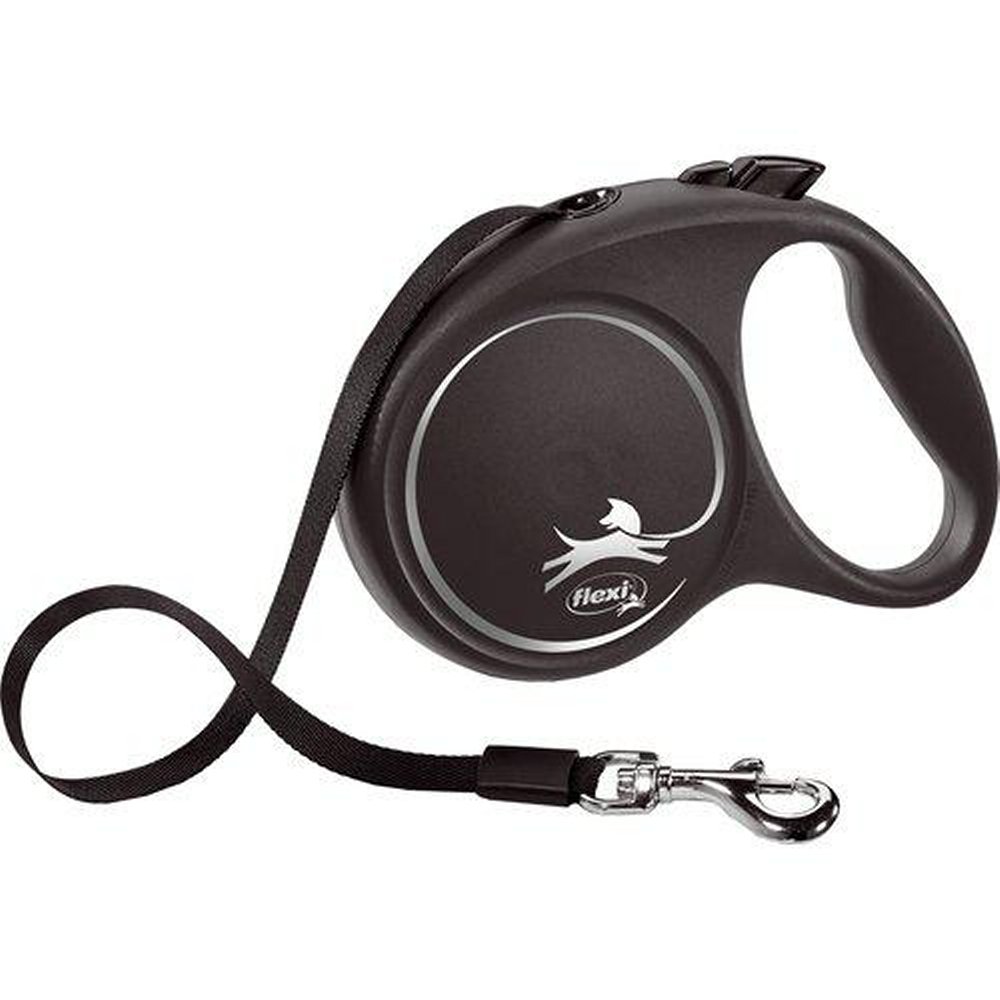 Flexi koppel Black Design Band 5 m - 5